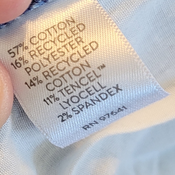 J. Jill Medium Wash Denim Raw Edge Cuffed Capri Jeans Women's Size 18p - Picture 6 of 7